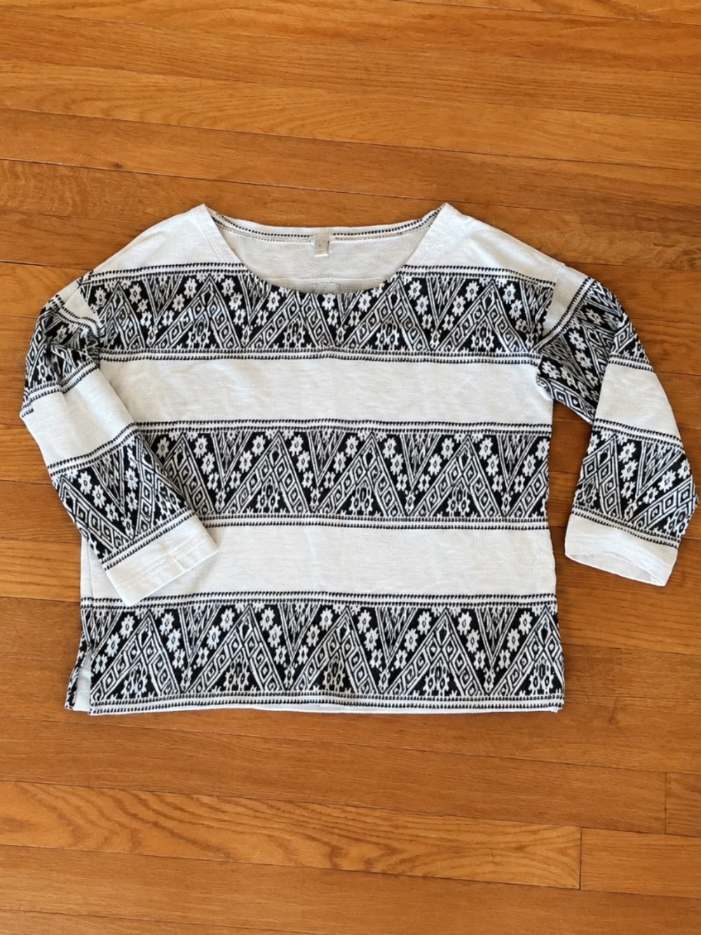 NWT J. Crew Tribal Geo Top Size S